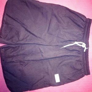 mens black windreaker shorts